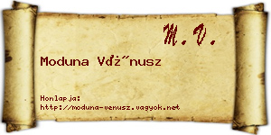 Moduna Vénusz névjegykártya